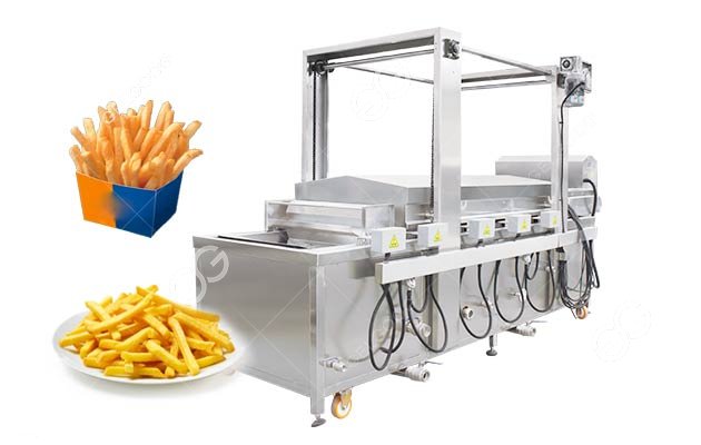 Crispy Finger Chips Frying Machine with Electric Gas