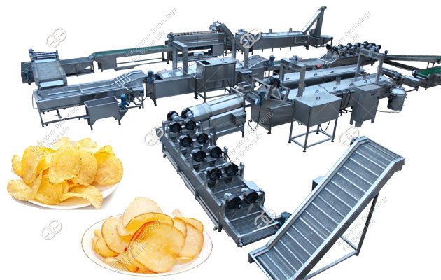 Cassava Chips Making MachinePotato Chips Processing Plant 300kg/h